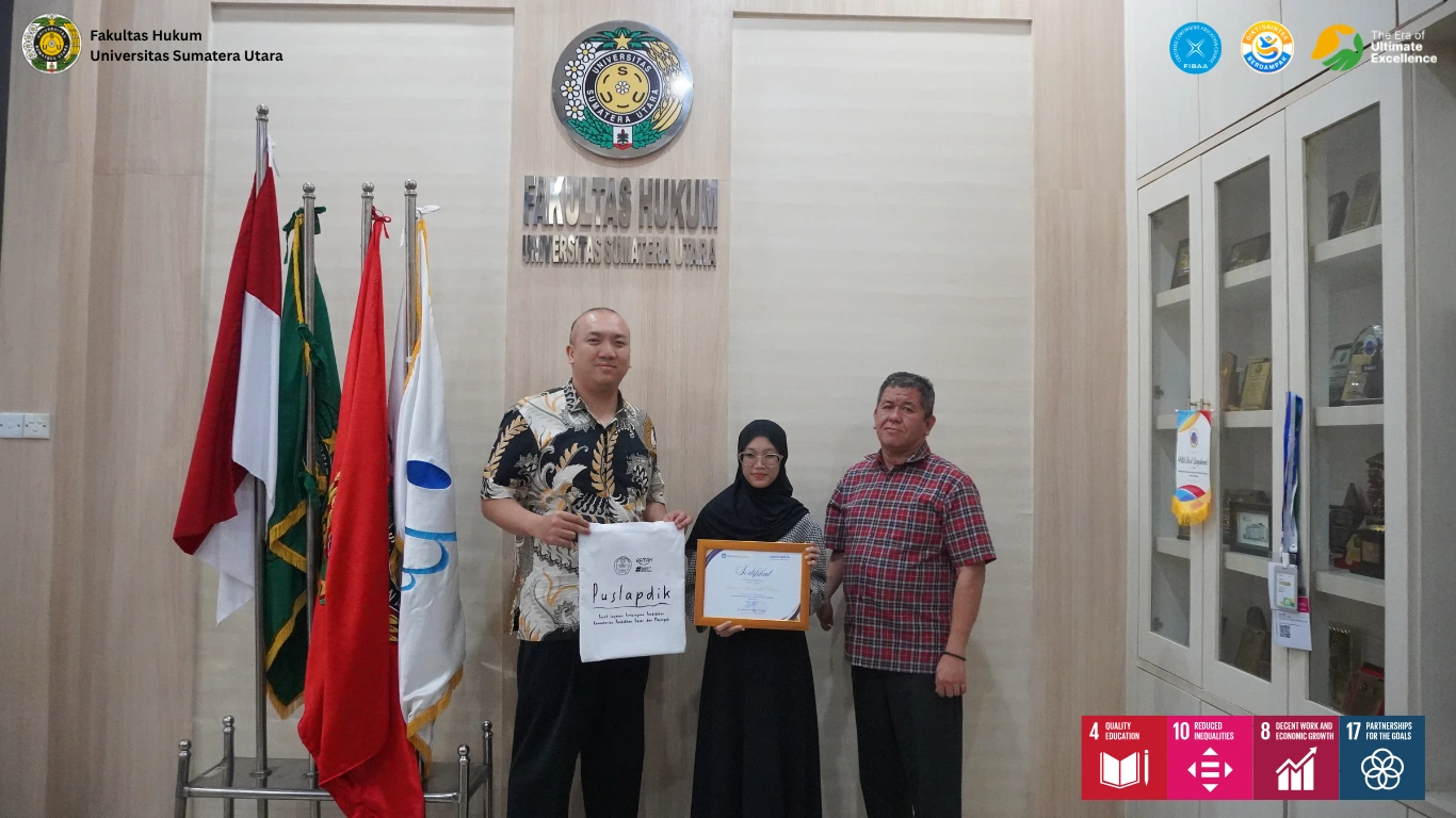 Mahasiswa FH USU Raih Juara Sayembara Kisah Inspiratif Kemendikdasmen